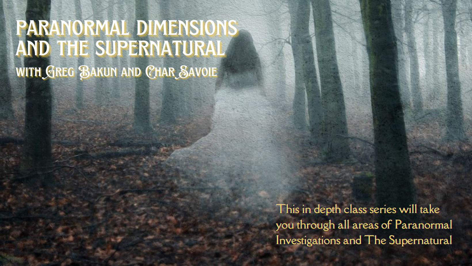 Paranormal Dimensions and The Supernatural